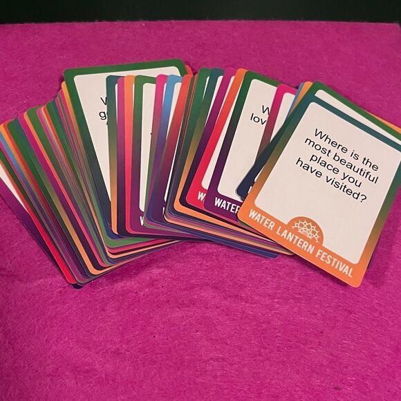 Water Lantern Festival Conversation Cards - Picture 1 of 7